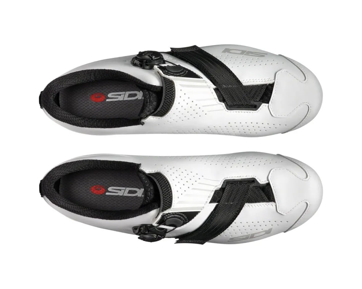 Sidi Shoes|Shoes, Socks, & Footwear|Men's Prima Road Shoes (White/Black) (44)