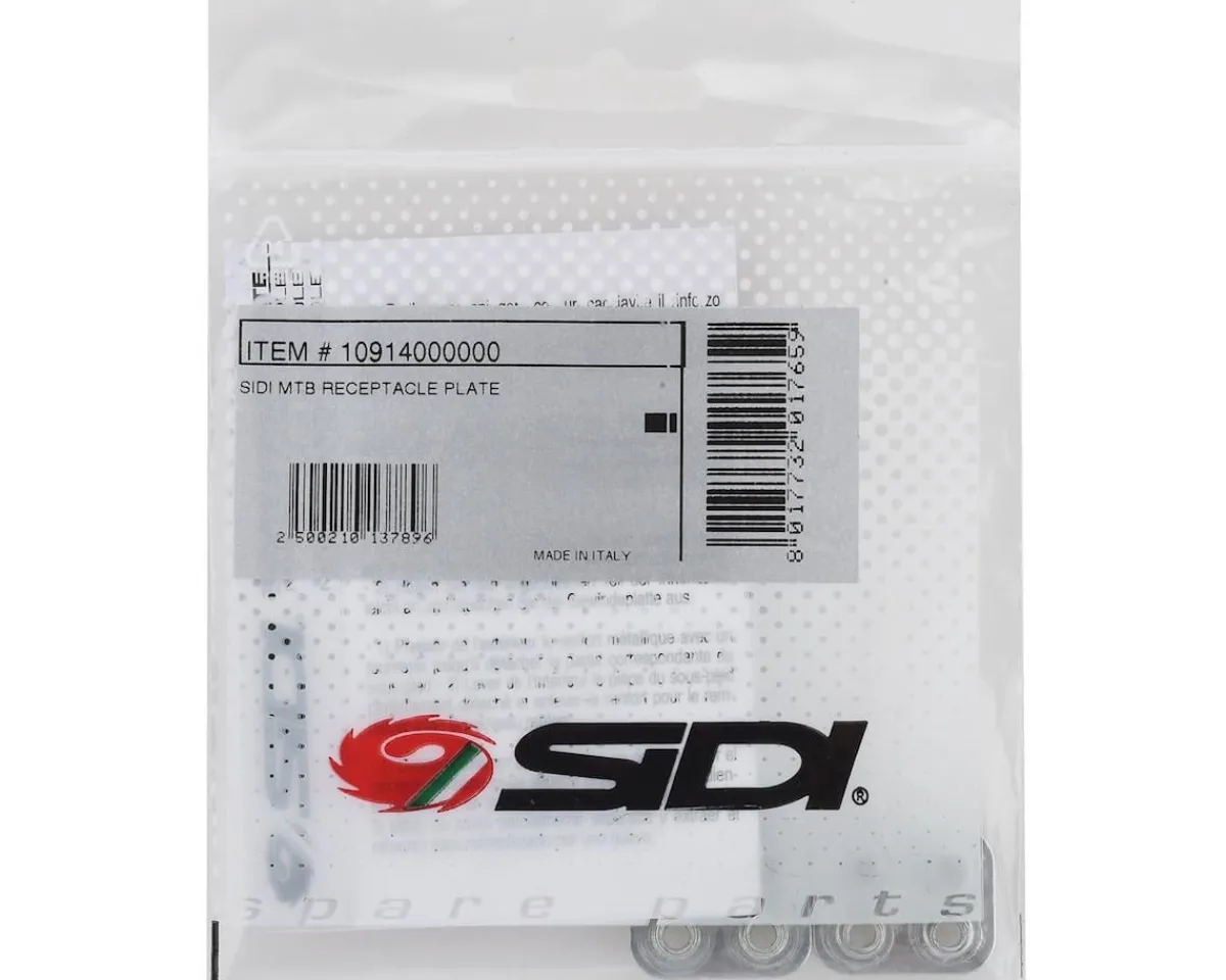 Sidi Shoes|Pedals & Cleats|MTB 4 Hole Cleat Receptacle Plate