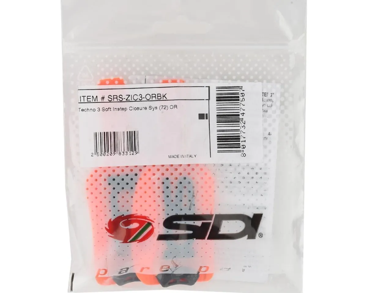 Sidi Shoes|Shoes, Socks, & Footwear|Soft Instep 3 Closure System Straps (Orange/Black) (Pair)