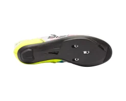Sidi Shoes|High Vis & Reflective|Wire 3 Road Shoes (White/Yellow Fluo) (40) (Millenium Fit)