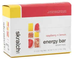 Skratch Labs Nutrition & Skin Care|Energy Bar Sport Fuel (Raspberry + Lemon) (12 | 1.8oz Packets)