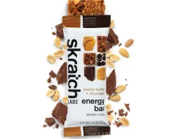 Skratch Labs Nutrition & Skin Care|Energy Bar Sport Fuel (Peanut Butter + Chocolate) (12 | 1.8oz Packets)