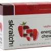 Skratch Labs Nutrition & Skin Care|Energy Chews Sport Fuel (Raspberry) (10 | 1.7oz Packets)