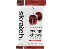Skratch Labs Nutrition & Skin Care|Energy Chews Sport Fuel (Sour Cherry) (10 | 1.7oz Packets)