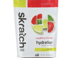 Skratch Labs Nutrition & Skin Care|Hydration Sport Drink Mix (Raspberry Limeade) (20 Serving Pouch)