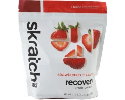 Skratch Labs Nutrition & Skin Care|Recovery Sport Drink Mix (Strawberries + Cream) (12 Serving Pouch)