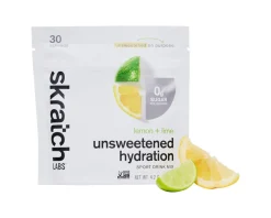 Skratch Labs Nutrition & Skin Care|Unsweetened Hydration Sport Drink Mix (Lemon + Lime) (30-Serving Resealable Bag)