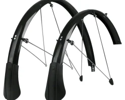 SKS Racks, Fenders, & Trailers|Chromoplastic Longboard Fender Sets (Black) (P35 | 700c x 20-28)