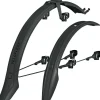 SKS Racks, Fenders, & Trailers|VeloFlexx 55 Fender Set (Black) (Front & Rear) (26"/650b/700c) (For Disc Brake Bikes)