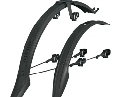 SKS Racks, Fenders, & Trailers|VeloFlexx 55 Fender Set (Black) (Front & Rear) (26"/650b/700c) (For Disc Brake Bikes)