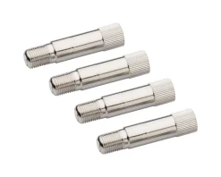 Slime Tire & Tube Accessories|Schrader Valve Extenders (Silver) (4 Pack) (1.25")