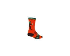 Sockguy Clothing Accessories|Shoes, Socks, & Footwear|Crew Brewfoot 6" Socks (Orange/Green) (S/M)