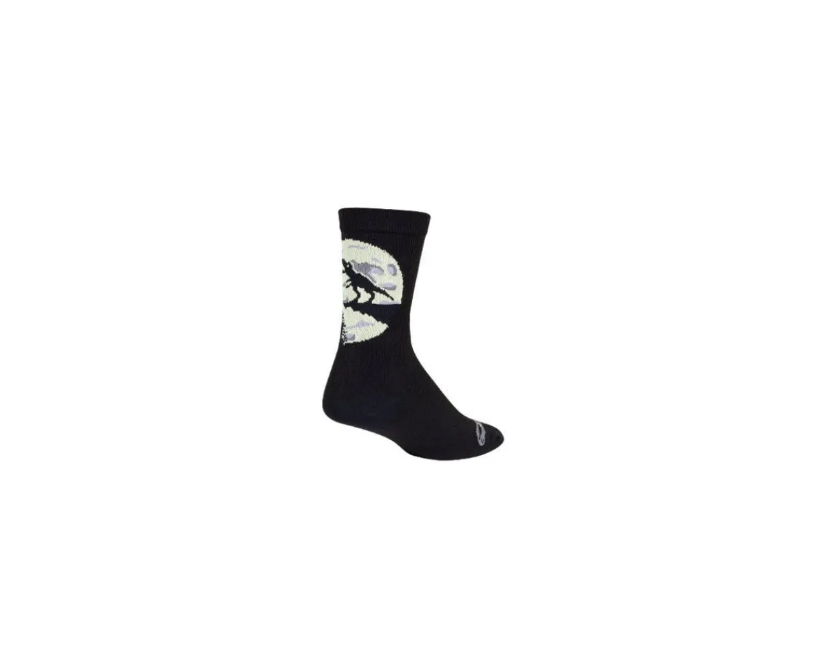 Sockguy Clothing Accessories|Shoes, Socks, & Footwear|Rawrwolf Crew 6" Socks (Black) (S/M)