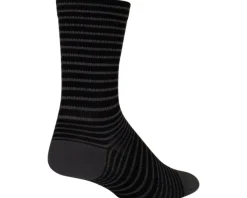 Sockguy Clothing Accessories|Holiday Shopping|6" SGX Socks (Black Stripes) (S/M)