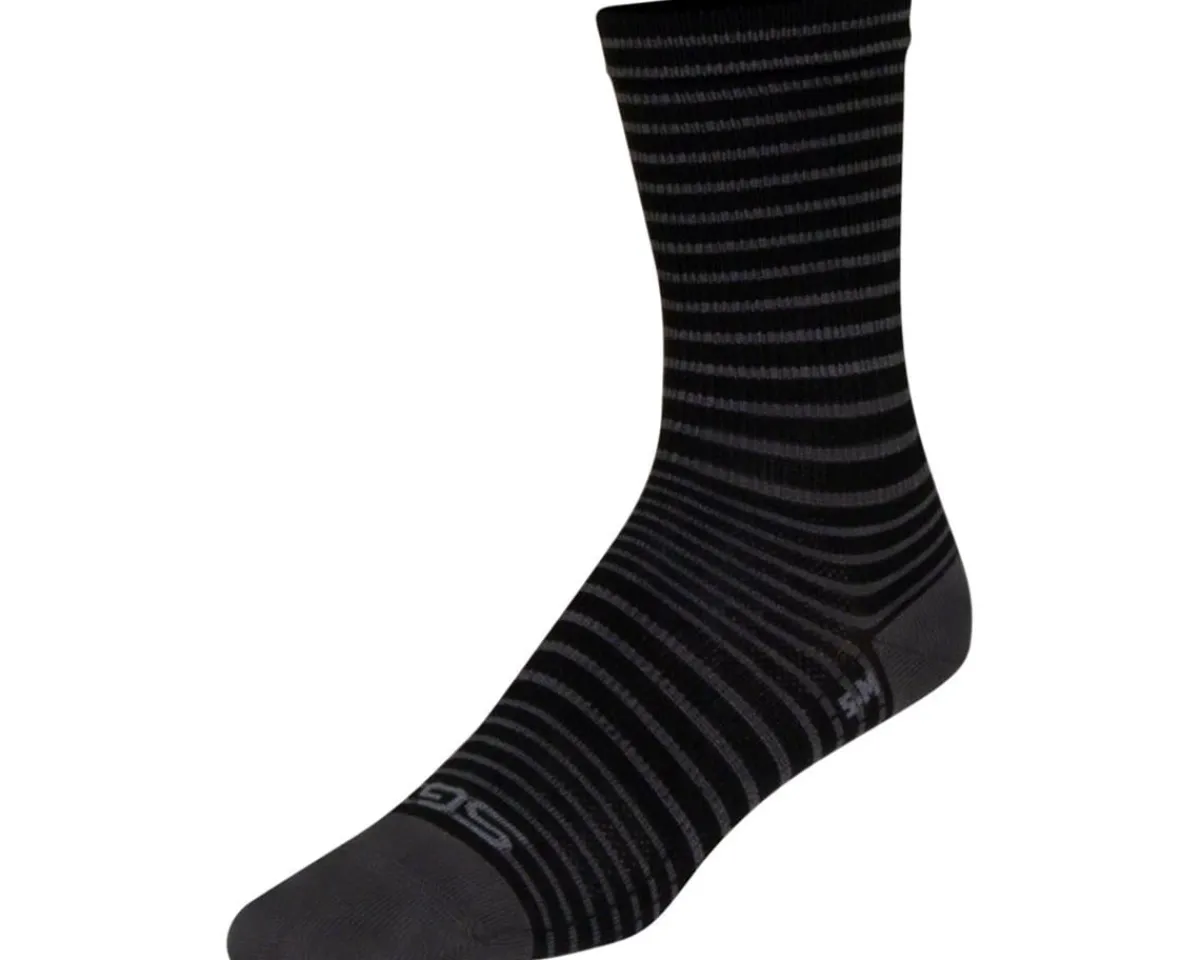 Sockguy Clothing Accessories|Holiday Shopping|6" SGX Socks (Black Stripes) (S/M)