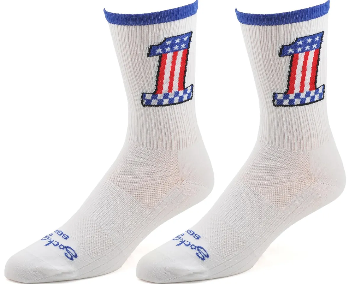Sockguy Clothing Accessories|Holiday Shopping|6" SGX Socks (Evel Knievel) (L/XL)