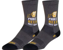Sockguy Clothing Sale|Clothing Accessories|6" SGX Socks (Make Beer Not War) (S/M)