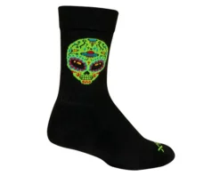 Sockguy Clothing Sale|Clothing Accessories|7" Socks (Alien Sugar Skull) (S/M)