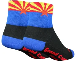 Sockguy Clothing Accessories|Holiday Shopping|3" Socks (AZ Flag) (L/XL) (Arizona)