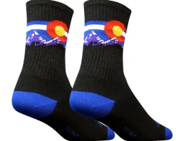 Sockguy Clothing Accessories|Holiday Shopping|6" Socks (Colorado Mtn) (S/M)