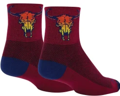 Sockguy Clothing Accessories|Shoes, Socks, & Footwear|3" Socks (Desert Skull) (L/XL)