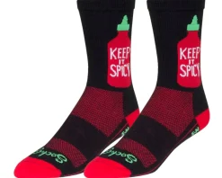 Sockguy Clothing Sale|Clothing Accessories|6" Socks (Keep It Spicy) (L/XL)