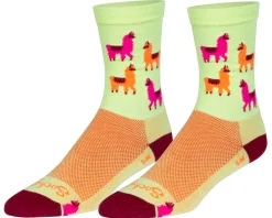 Sockguy Clothing Accessories|Shoes, Socks, & Footwear|6" Socks (Mo' Llamas) (S/M)