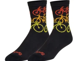 Sockguy Clothing Accessories|Holiday Shopping|6" Socks (Nvr Enuf) (Bike) (S/M)