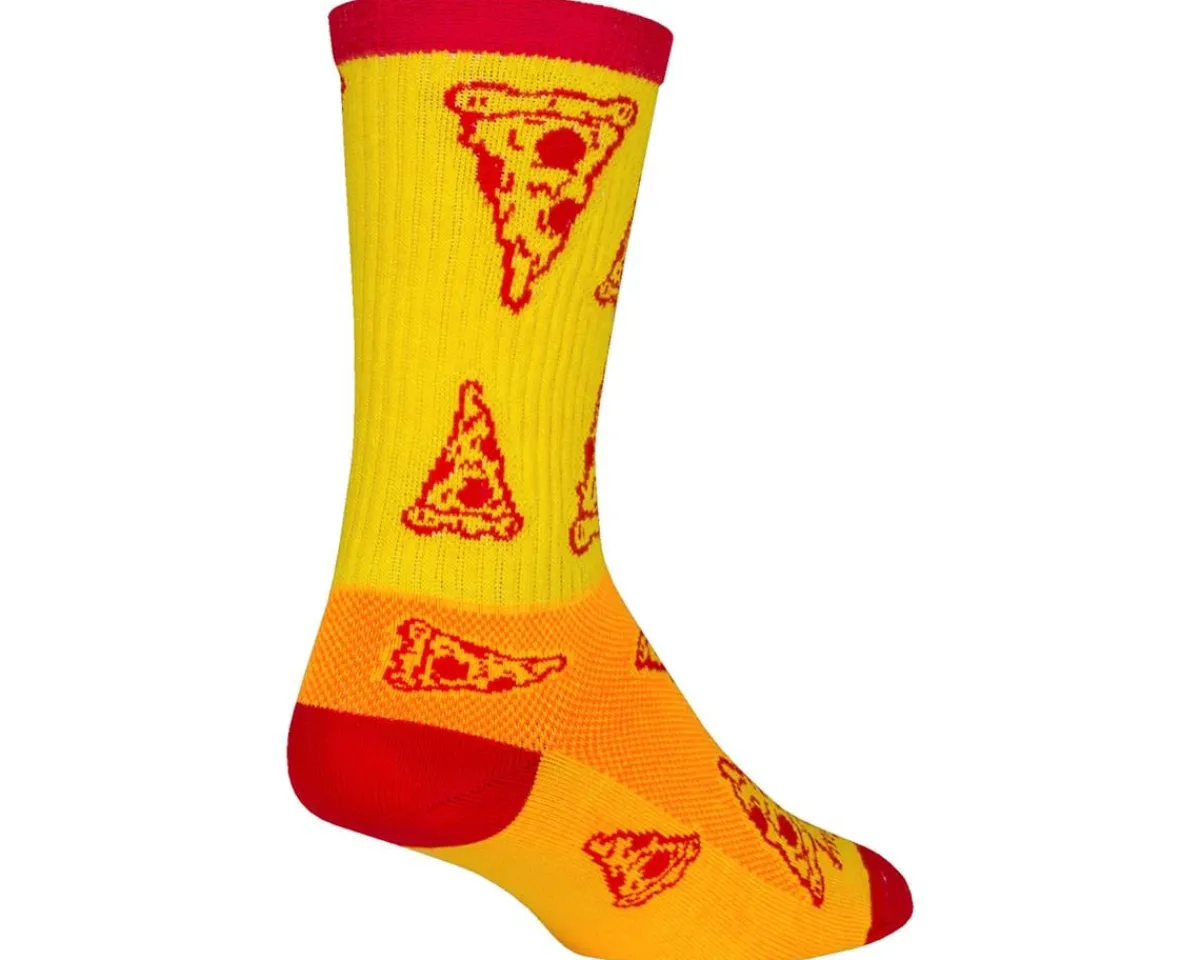 Sockguy Clothing Accessories|Shoes, Socks, & Footwear|6" Socks (Pizza) (L/XL)