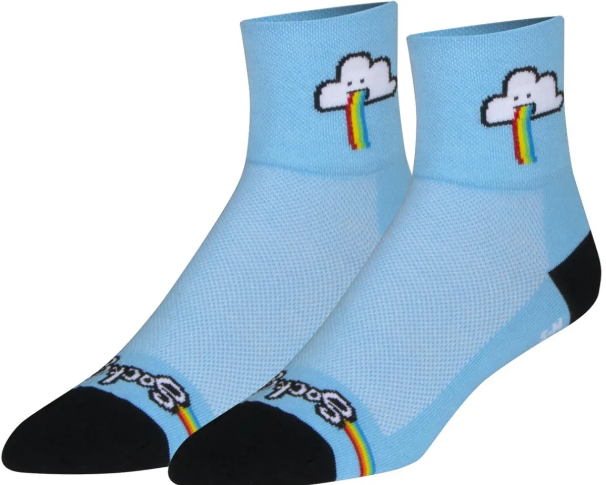 Sockguy Clothing Accessories|Shoes, Socks, & Footwear|3" Socks (Rainbows) (S/M)