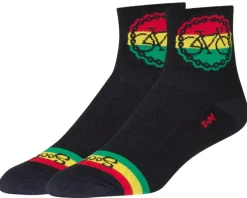 Sockguy Clothing Accessories|Holiday Shopping|3" Socks (Rasta Ride) (S/M)