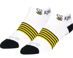 Sockguy Holiday Shopping|Clothing Sale|Women's 1" Socks (Bee Kind) (S/M)