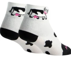 Sockguy Clothing Accessories|Women'S|Women's 2" Socks (Cow) (S/M)