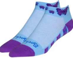 Sockguy Clothing Accessories|Holiday Shopping|Women's 1" Socks (Flutterby) (S/M)