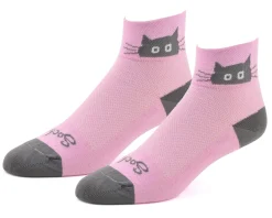 Sockguy Clothing Sale|Women'S|Women's 2" Socks (Whiskers) (Cat) (S/M)