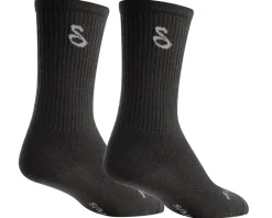 Sockguy Clothing Accessories|Holiday Shopping|6" Wool Socks (Black) (L/XL)