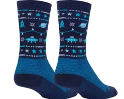 Sockguy Clothing Accessories|Shoes, Socks, & Footwear|6" Wool Socks (Blue Sweater Limited Edition) (L/XL)