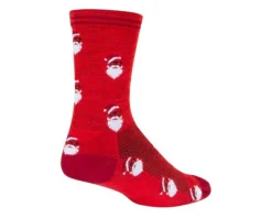 Sockguy Clothing Sale|Clothing Accessories|6" Wool Socks (Saint Nick) (Christmas) (S/M)