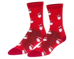 Sockguy Clothing Sale|Clothing Accessories|6" Wool Socks (Saint Nick) (Christmas) (S/M)