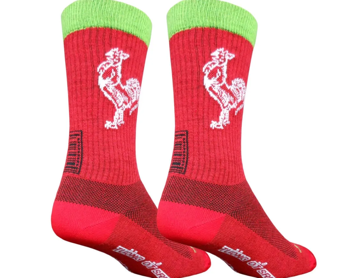 Sockguy Clothing Accessories|Shoes, Socks, & Footwear|6" Wool Socks (Sriracha) (S/M)