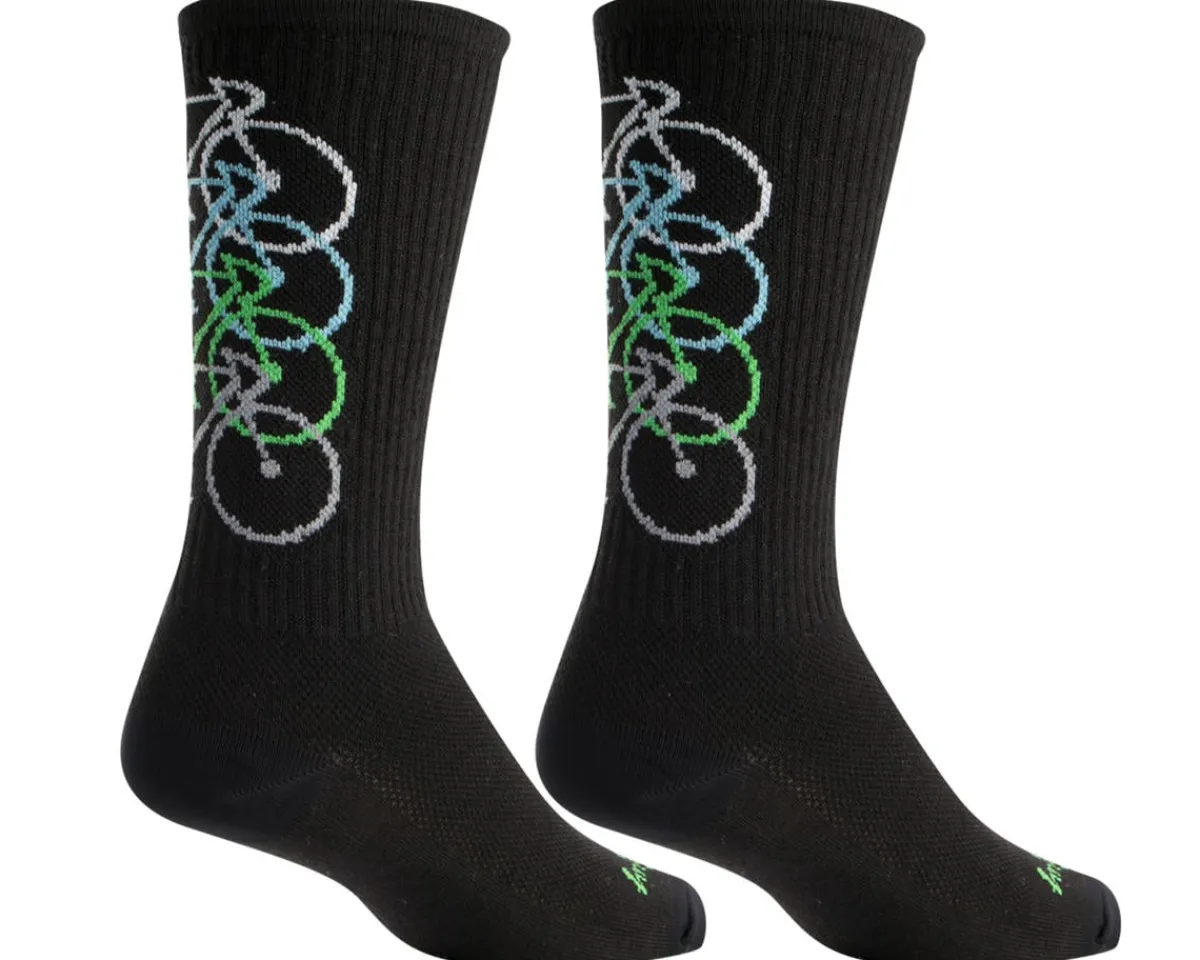 Sockguy Clothing Accessories|Shoes, Socks, & Footwear|6" Wool Socks (Stacked) (S/M)