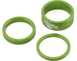 Spank Headsets & Spacers|Headset Spacer Kit (Green) (1-1/8") (3/6/12mm)