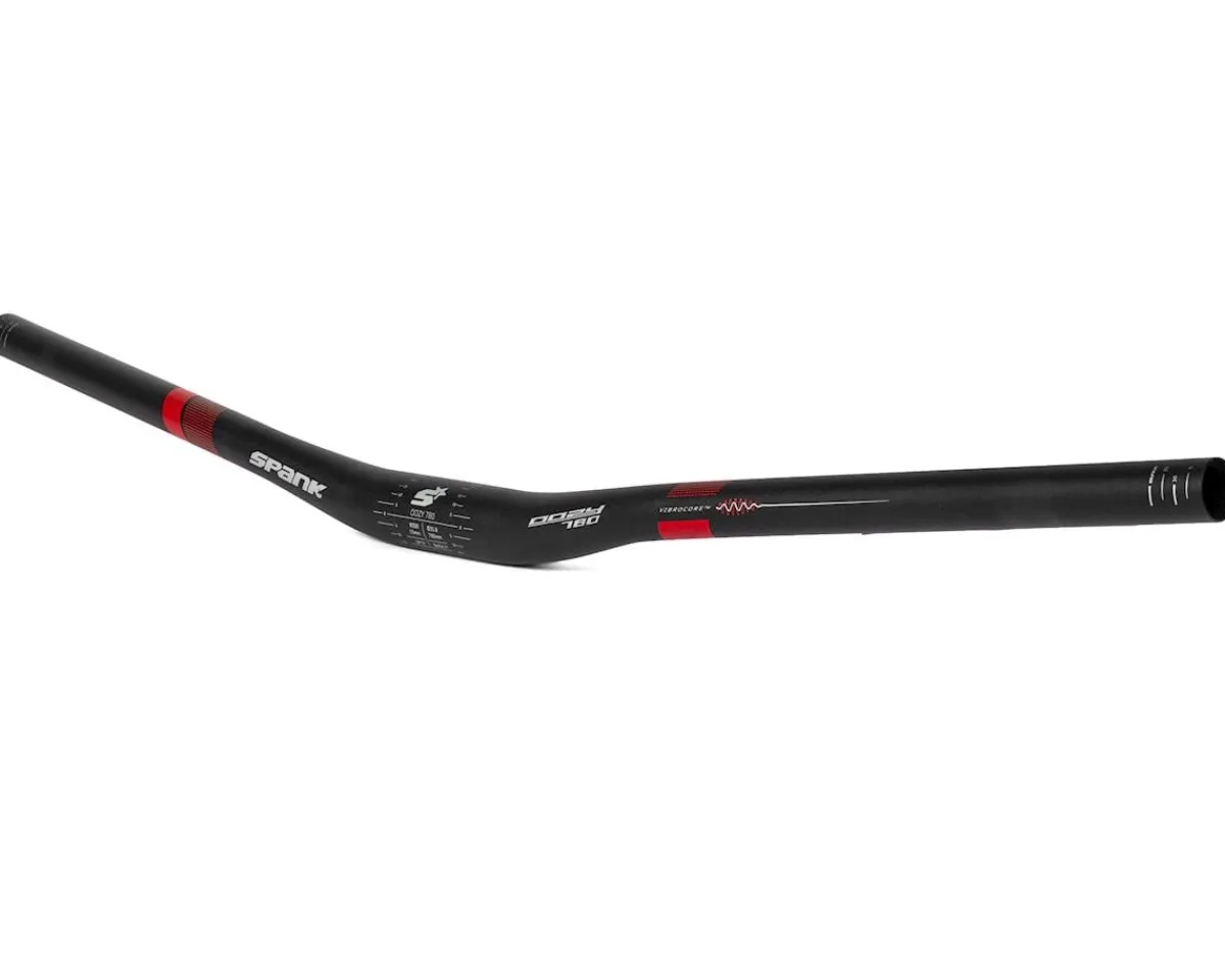 Spank Handlebars|Oozy Trail 780 Vibrocore Handlebar (Black/Red) (31.8mm) (15mm Rise) (780mm) (5/7° Sweep)