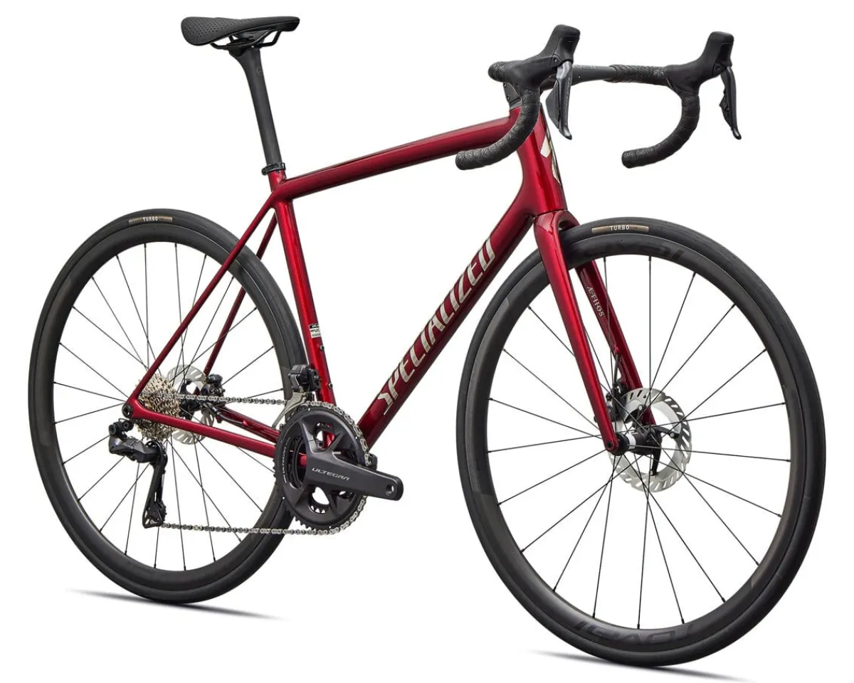 Specialized Road Bikes|Aethos 2 Pro (Gloss Red Sky/Chrome) (52cm) (Shimano Di2)