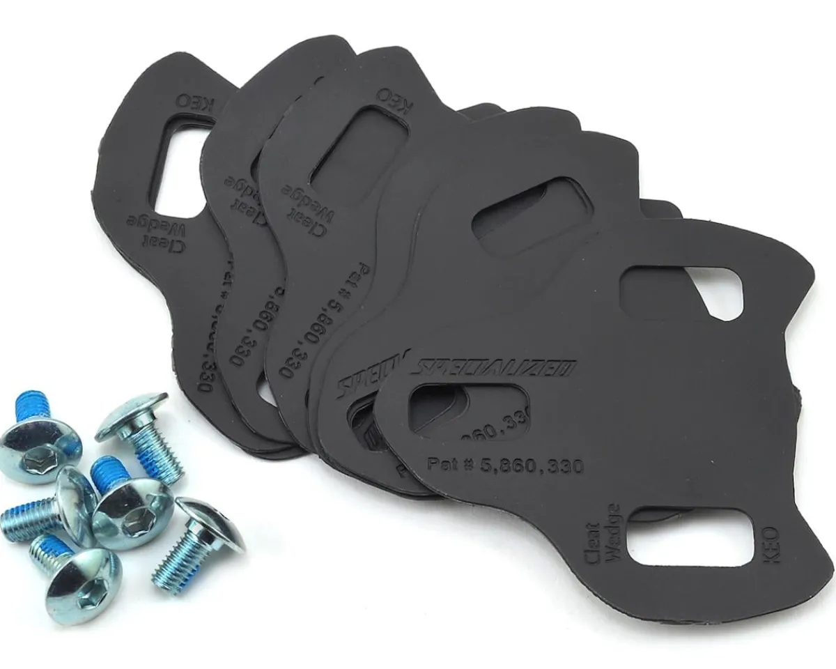 Specialized Shoes|Tools|Body Geometry Cleat Wedges (Black) (1°) (8 Pack) (Look Keo)