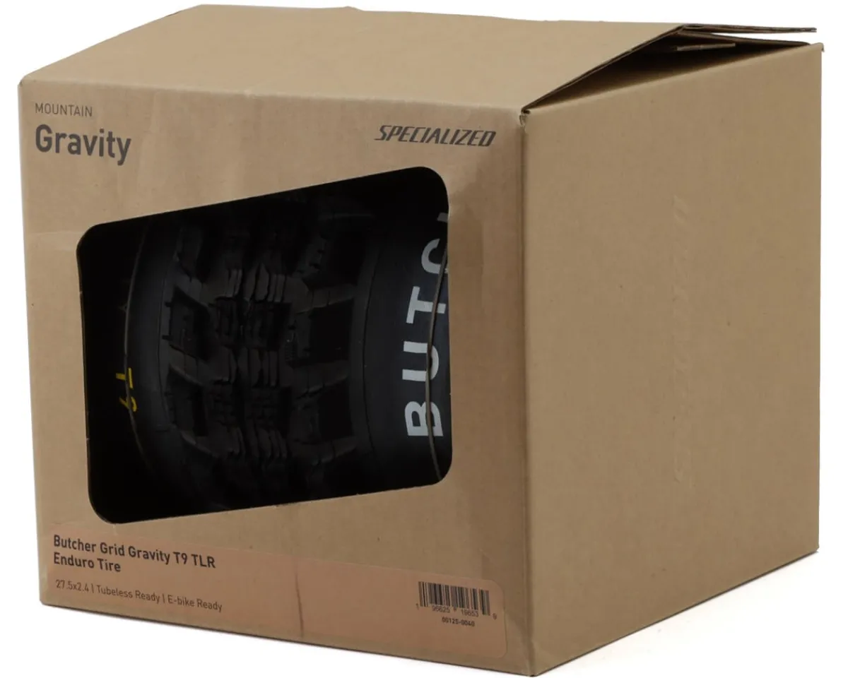 Specialized E-Bike Parts|Tires|Butcher Grid Gravity T9 TLR Enduro Mountain Tire (Black) (27.5") (2.4") (T9/Grid Gravity)