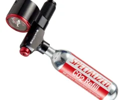 Specialized Pumps & Co2|CPRO2 Trigger CO2 Inflator (Black) (w/ Gauge)