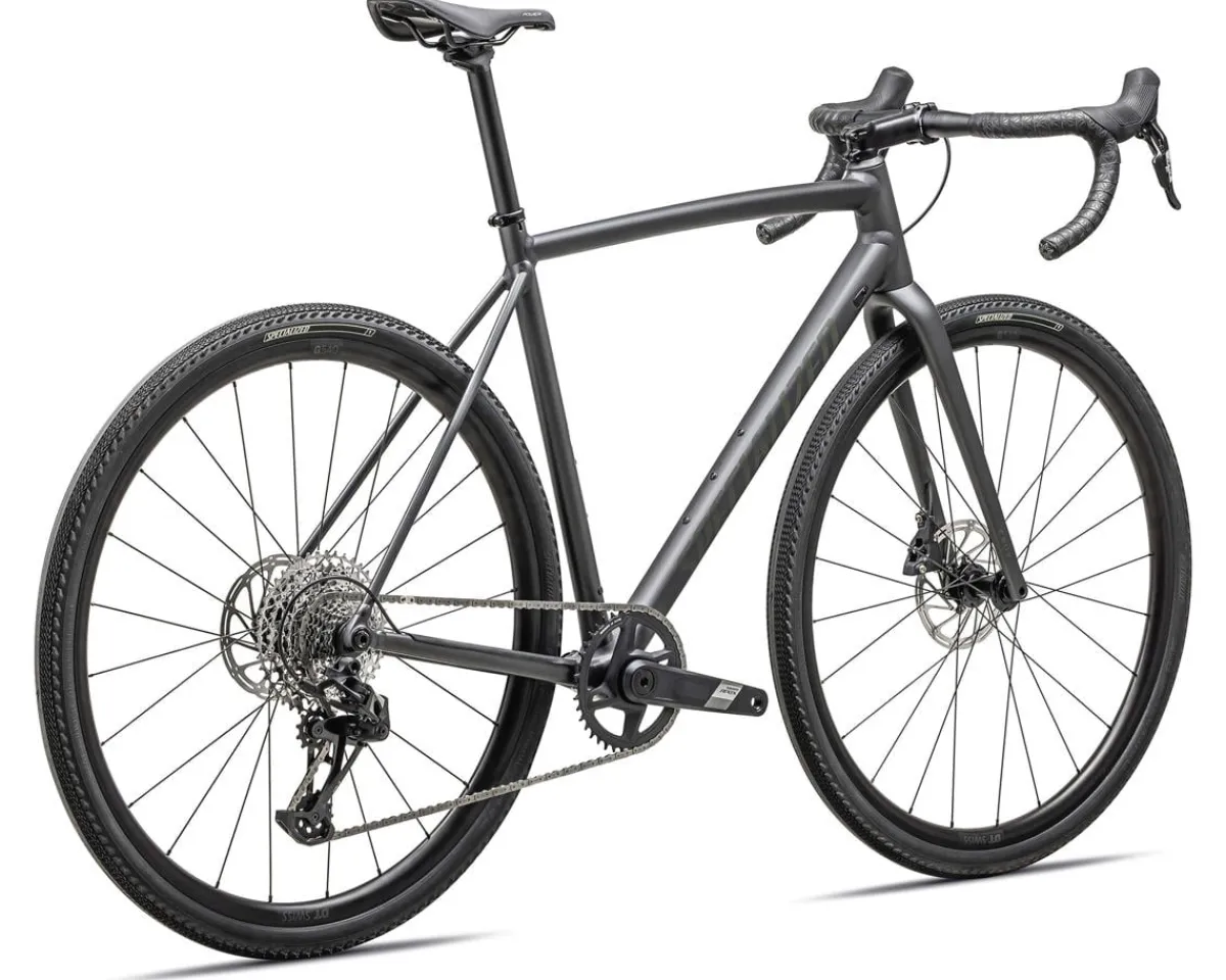 Specialized Gravel Bikes|Specialized Bikes|Crux DSW Comp Gravel Bike (Satin Smoke/Oak Green) (Alloy) (61cm)