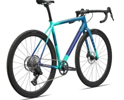Specialized Gravel Bikes|Specialized Bikes|Crux Expert Gravel Bike (Grey Blue/White/Majesty Blue) (61cm) (SRAM Rival XPLR AXS)