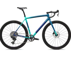 Specialized Gravel Bikes|Specialized Bikes|Crux Expert Gravel Bike (Grey Blue/White/Majesty Blue) (61cm) (SRAM Rival XPLR AXS)